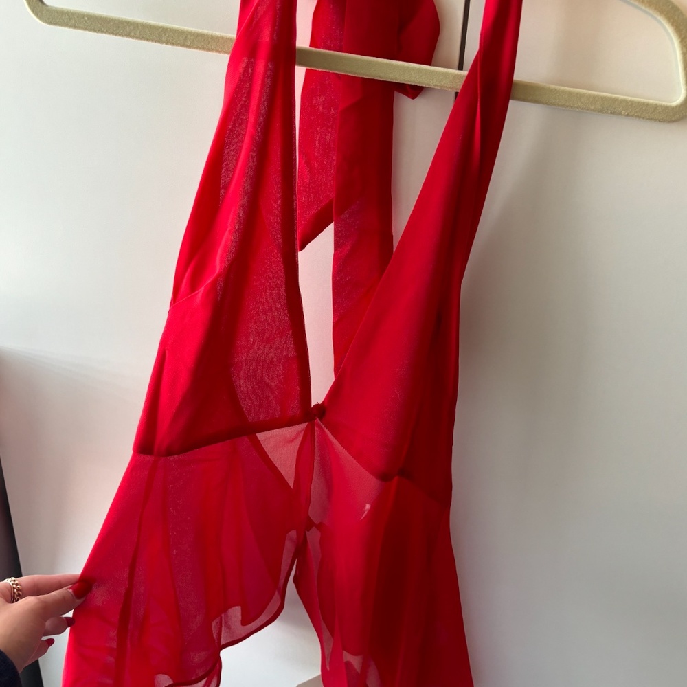 NWT, Peppermayo, At Last Halterneck Top - Rouge Red